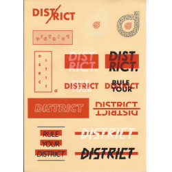 Plaquette Stickers District 2