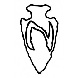 Stickers North Arrow Head