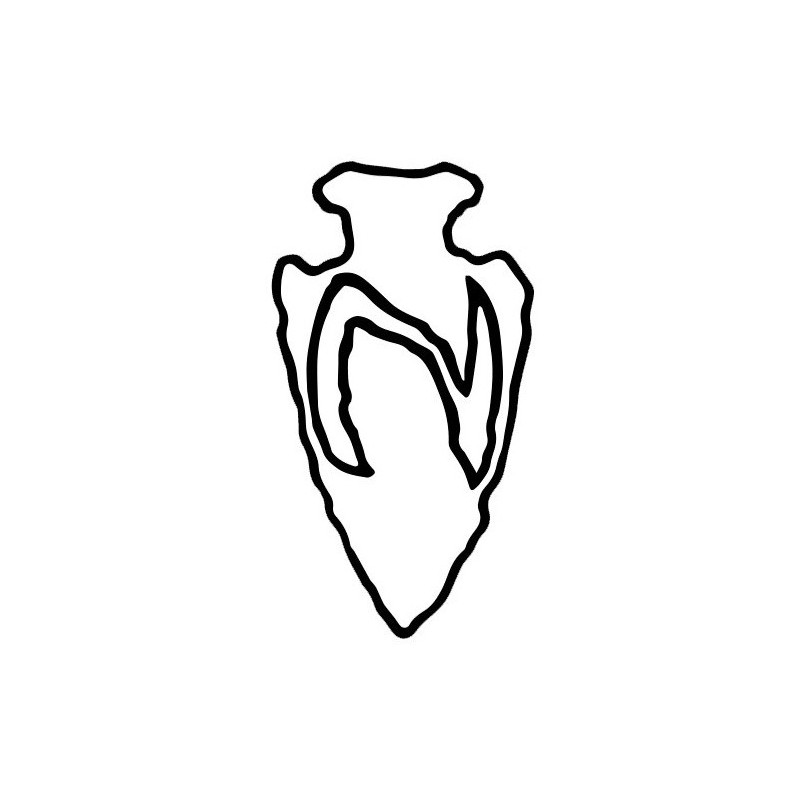 Stickers North Arrow Head