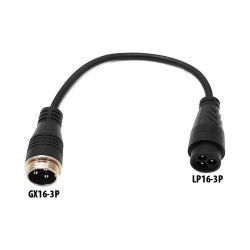 Adaptateur GX16-3P male...